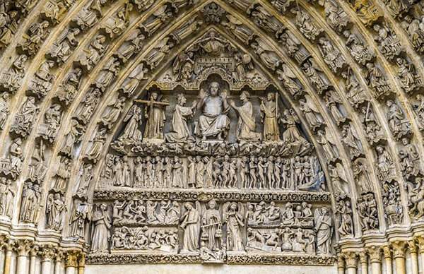 détails de la cathédrale d'Amiens